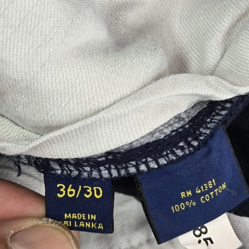 Polo Ralph Lauren Men Pants 36/30 Blue‎ Twill Button 29